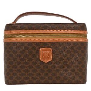 Celine Brown Macadam Vanity Handbag MC96 116249